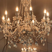 Acrylic Crystal silver Chandeliers (10 arms)
