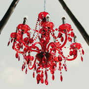 Red Crystal Chandelier