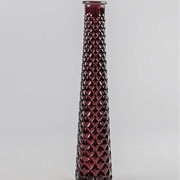 Glass Tall Tapered Vase Spanish - Purple