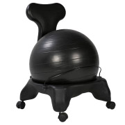 Black Balance Ball Office Chair