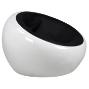 Black & White Bubble Floor Single Seater Couch