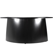 Black Curved Reception Counter