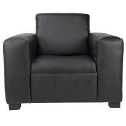 Black Euro Single Seater Couch