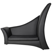 Black Half Millennium Double Seater Couch