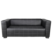 Black Hudson Double Seater Couch