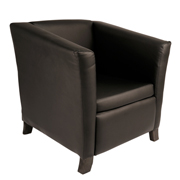 Black Club Single Seater Couch