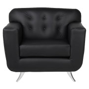 Black Mississippi Single Seater Couch