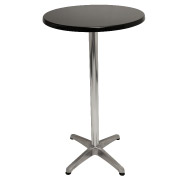 Black Round Cocktail Table