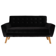 Black Sexton Double Seater Couch