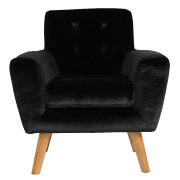 Black Sexton Single Seater Couch