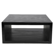 Black Square Groove Coffee Table