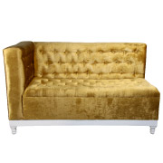 Gold Cleopatra Double Seater Couch