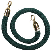 Green Stanchion Rope With Gold Clasp