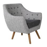 Grey Poet Single Seater Couch