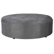 Grey Round Suede Daybed