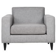Grey Sophia Single Seater Couch