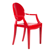 Red Ghost Chair (With Arms)