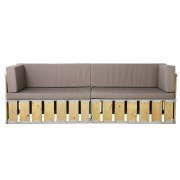 Knock Down Double Seater Couch (With Sides)