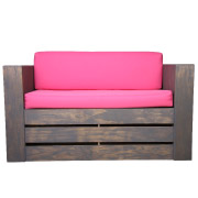 Pink Pallet Double Seater Couch