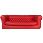 Red Blow Up Triple Seater Couch