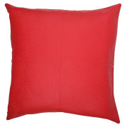 Red Leather Scatter Cushion