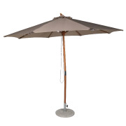 Taupe Wooden Caribbean Umbrella