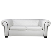 White Madison Double Seater Couch