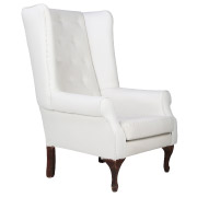 White Angelique Single Seater Couch
