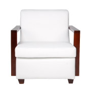 White Cleveland Single Seater Couch