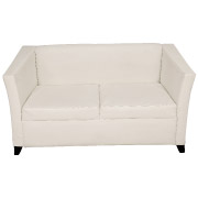 White Club Double Seater Couch