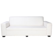 White Euro Triple Seater Couch