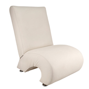 White Question Mark Single Seater Couch