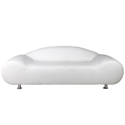 White Lunar Double Seater Couch