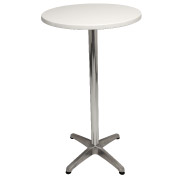 White Round Cocktail Table