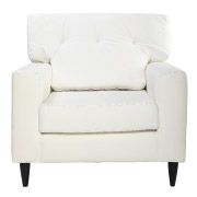 White Sophia Single Seater Couch