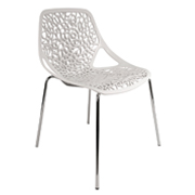 White Spring Cafe Chair