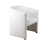 White Tristan Single Seater Couch