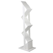 White Wooden Brochure Stand