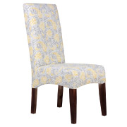 Yellow Floral Patterned Colourful Dining Chair