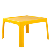 Yellow Square Plastic Table