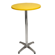 Yellow Round Top Cocktail Table