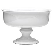 Bowl Vase with Foot White