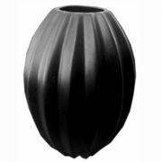 Ceramic Ridged Vase