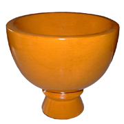 Ceramic Vase with Foot Short Medium