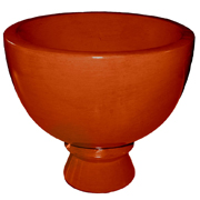Ceramic Vase with Foot Short Small
