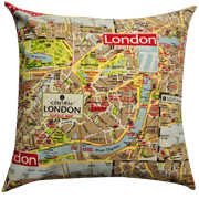 London Map Cushion Cover