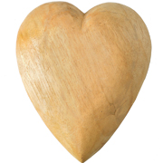 Decorative Heart_Large_Natural_Wood