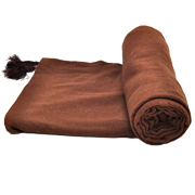 Fine Weave Chocolate Throw