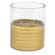 Glass and Yellow Gold Votive Small