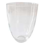 Glass Half Barrel Vase
